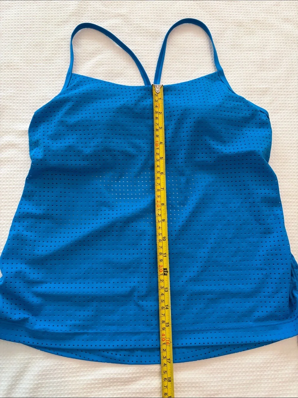 Nike Electric Blue Performance Tank with White Swoosh size L